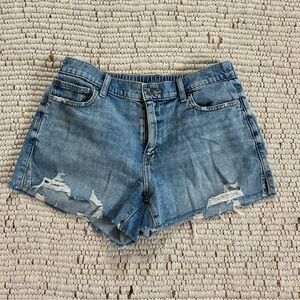 aerie Daydream Distressed Denim Shorts